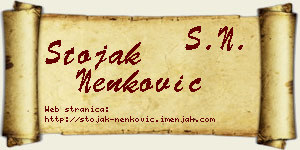 Stojak Nenković vizit kartica